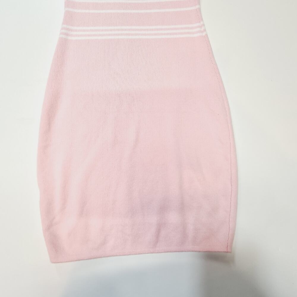 Superdown Susie Striped Knit Dress in Pink & White - Picture 8 of 12